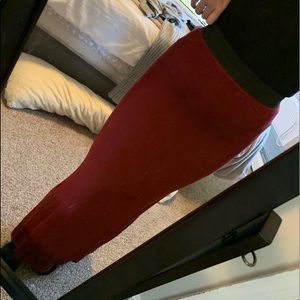 Red Maxi Skirt